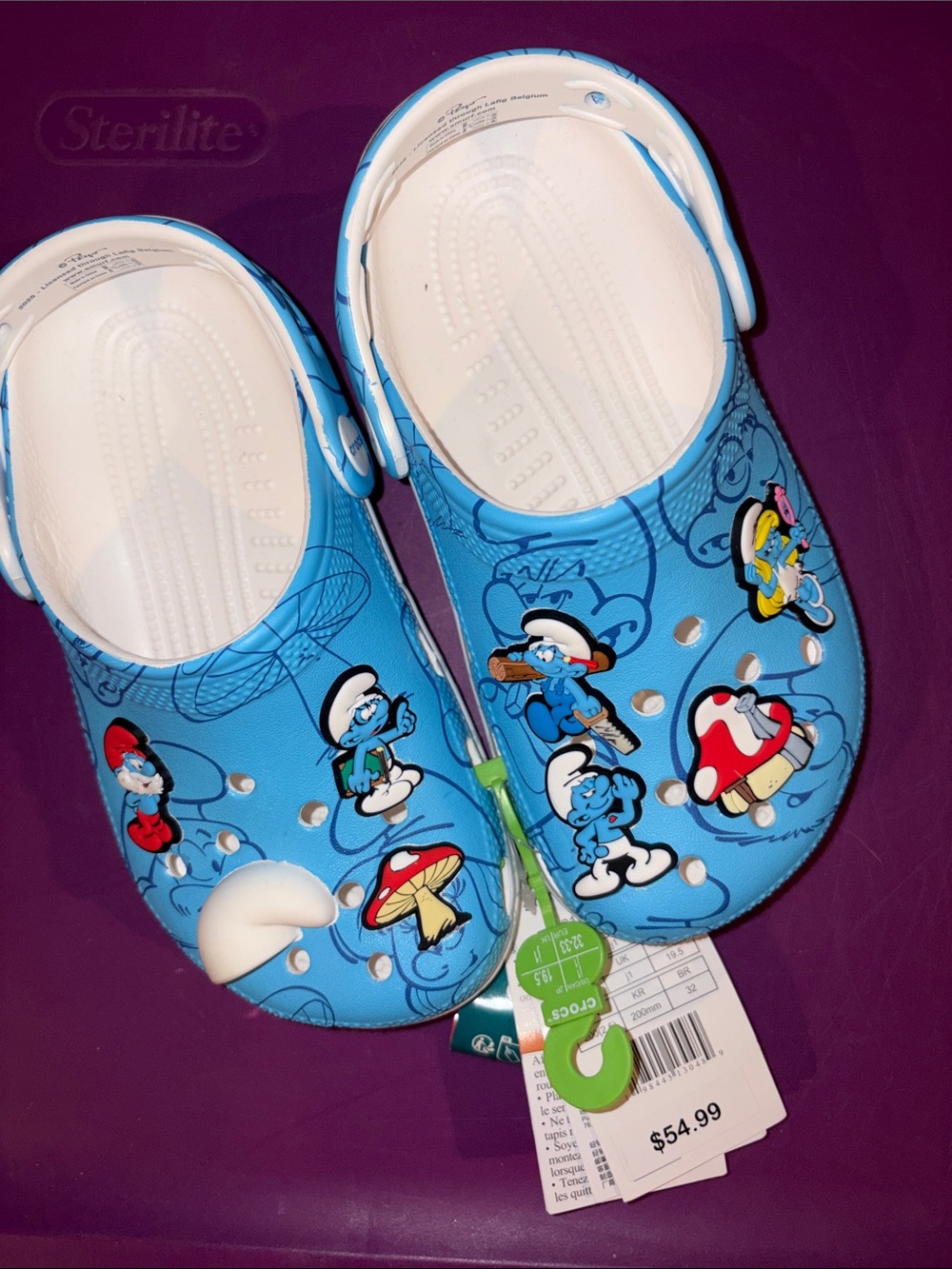 Crocs Kids Blue Smurfs Clogs SALE!! FINAL PRICE!!